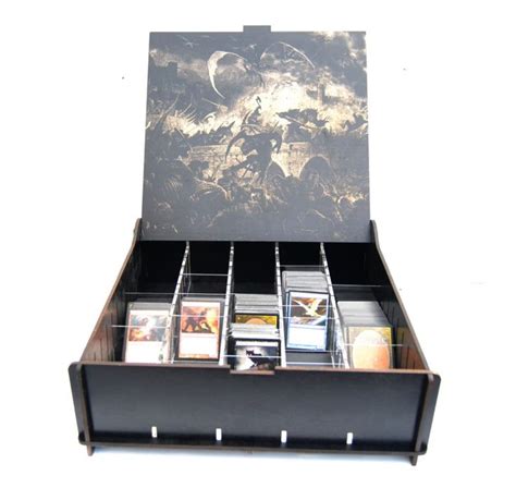 magic card metal box|magic card storage boxes.